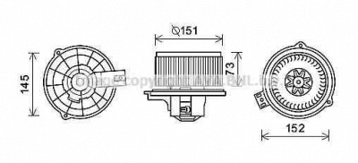 AVA QUALITY COOLING ka8233 -  Электродвигатель, вентиляция салона